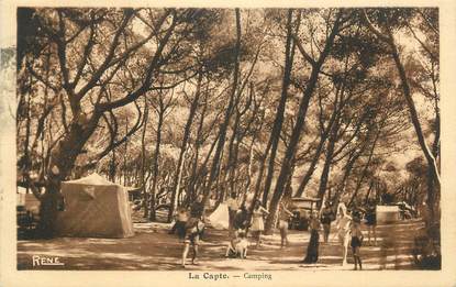 CPA FRANCE 83 " La Capte, Le camping"