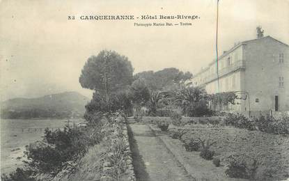 CPA FRANCE 83 " Carqueiranne, Hôtel Beau Rivage"