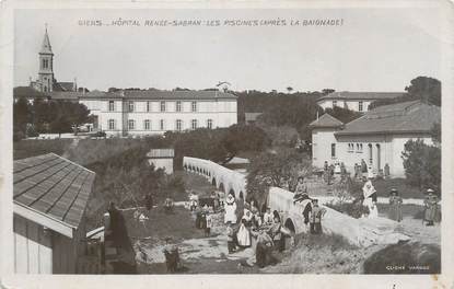 CPA FRANCE 83 " Giens, Les piscines de l' Hôpital Renée Sabran".