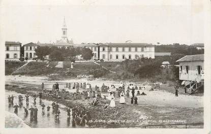 CPA FRANCE 83 " Giens, l'Hôpital Renée Sabran, Avant le bain"