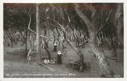 CPA FRANCE 83 " Giens, Hôpital Renée Sabran, un sous-bois"