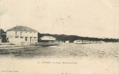 CPA FRANCE 83 " Hyères, Hôtel de la Plage"