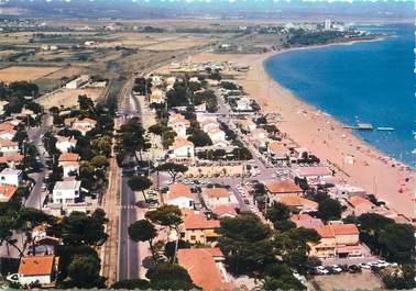 CPSM FRANCE 83 " Hyères, Vue générale aérienne de l'Ayguade"