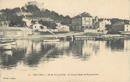 CPA FRANCE 83 "Ile de Porquerolles, Le Grand Hôtel"