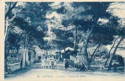 CPA FRANCE 83 "Hyères , La plage avenue des Salins"