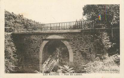 CPA FRANCE 83 " Les Mayons, Pont des Launes"