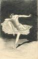 Theme CPA CARTE PEINTE / danseuse