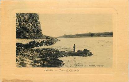 CPA FRANCE 83 " Bandol, Tour de la Corniche"