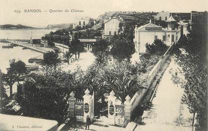 CPA FRANCE 83 " Bandol, Le quartier du château"