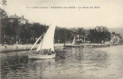 CPA FRANCE 83 " Bandol, Le Quai du Midi"