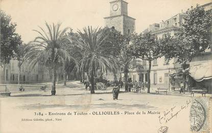 CPA FRANCE 83 " Ollioules, Place de la Mairie"