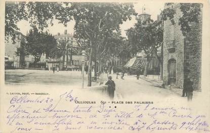 CPA FRANCE 83 " Ollioules, Place des Palmiers"