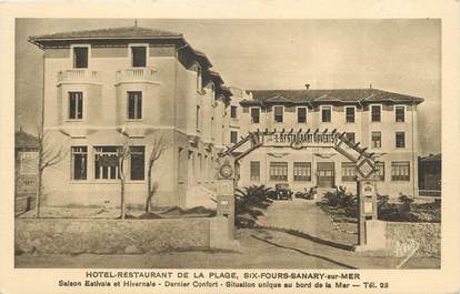 CPA FRANCE 83 " Sanary sur Mer, Hôtel Restaurant de la Plage"