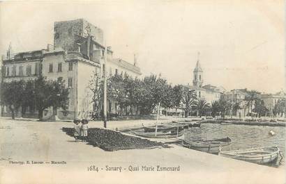 CPA FRANCE 83 " Sanary sur Mer, Quai Marie Esmenard"