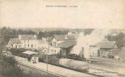 CPA FRANCE 22 "Saint Caradec, la gare"