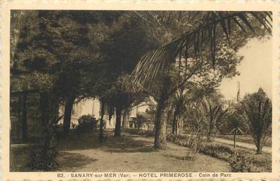 CPA FRANCE 83 " Sanary sur Mer, Un coin du Parc de l'Hôtel Primerose"