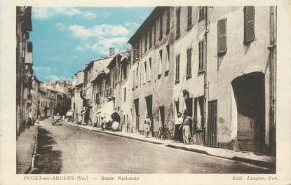 CPA FRANCE 83 " Puget sur Argens, Route Nationale"