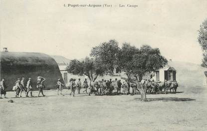 CPA FRANCE 83 " Puget sur Argens, Les camps"