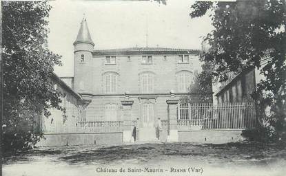 CPA FRANCE 83 " Rians, Château de St Maurin"