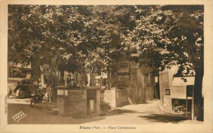 CPA FRANCE 83 " Rians, Place Clémenceau"