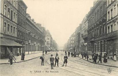 CPA FRANCE 59 "Lille, Rue Nationale"