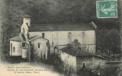 CPA FRANCE 38 " Marnans, Eglise"