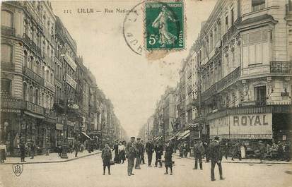 CPA FRANCE 59 "Lille, Rue Nationale"