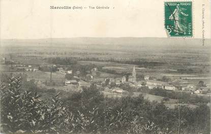 CPA FRANCE 38 " Marcollin, Vue générale"