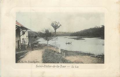 CPA FRANCE 38 " St Didier de la Tour, Le lac"