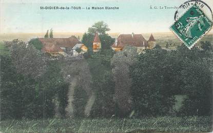 CPA FRANCE 38 " St Didier de la Tour, La Maison Blanche"