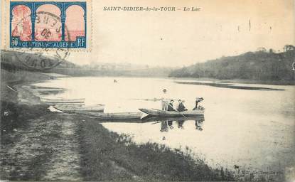 CPA FRANCE 38 " St Didier de la Tour, Le lac"