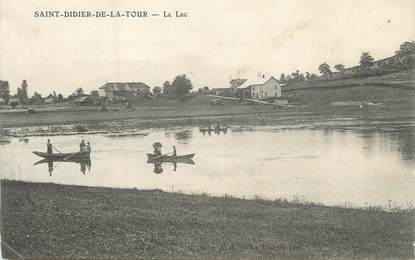 CPA FRANCE 38 " St Didier de la Tour, Le lac"