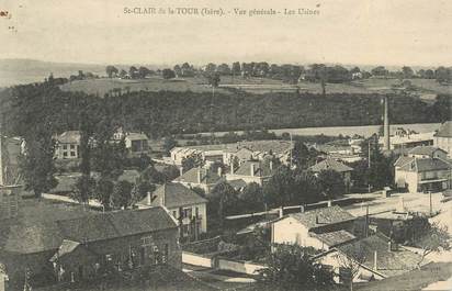 CPA FRANCE 38 " St Clair de la Tour, Vue générale, les usines"