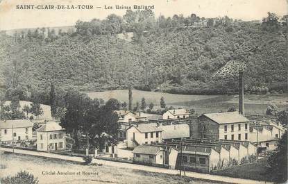 CPA FRANCE 38 " St Clair de la Tour, Les usines Balland"