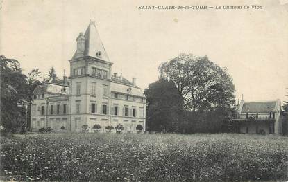 CPA FRANCE 38 " St Clair de la Tour, Le Château de Vion"