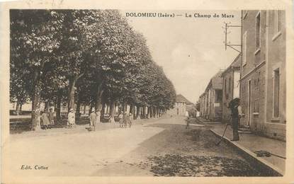 CPA FRANCE 38 " Dolomieu, Le Champ de Mars"