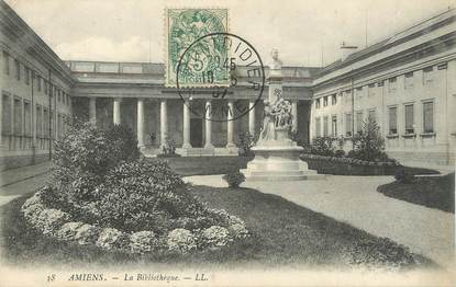 CPA FRANCE 80 " Amiens, La bibliothèque"