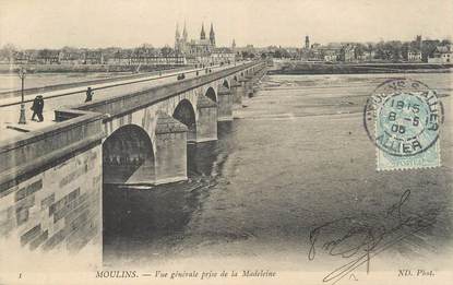 CPA FRANCE 03 " Moulins, Vue générale prise de la Madeleine"