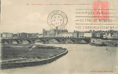 CPA FRANCE 31 " Toulouse, Le Pont Neuf et la Garonne"