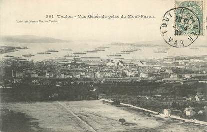 CPA FRANCE 83 "Toulon, Vue générale prise du Mont Faron"