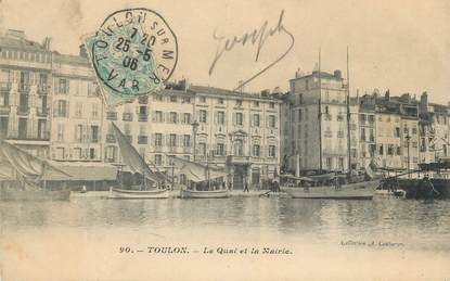 CPA FRANCE 83 "Toulon, Le Quai et la Mairie"