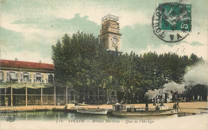 CPA FRANCE 83 "Toulon, Arsenal Maritime, Quai de l'Horloge"