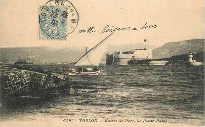 CPA FRANCE 83 "Toulon, Entrée du port, la Petite Passe"