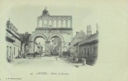 CPA FRANCE 71 " Autun, Porte d'Arroux"