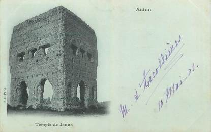 CPA FRANCE 71 " Autun, Temple de Janus"
