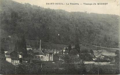 CPA FRANCE 38 " St Bueil, La Rosetta, Tissage JH Mignot"