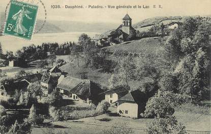 CPA FRANCE 38 " Paladru, Vue générale et le lac"