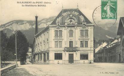 CPA FRANCE 38 " St Laurent du Pont, La Distillerie Bonal"