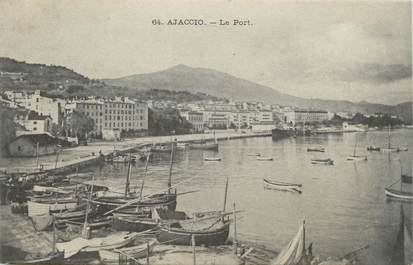 CPA FRANCE 20 " Corse, Ajaccio, Le port"