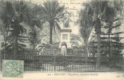 CPA FRANCE 20 " Corse, Ajaccio, Statue de Napoléon 1er"